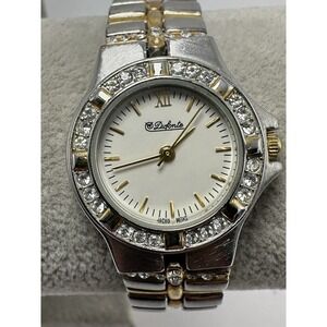 Dufonte 70359 New Battery Ladies Watch 26MM 7.25" Two Tone L90